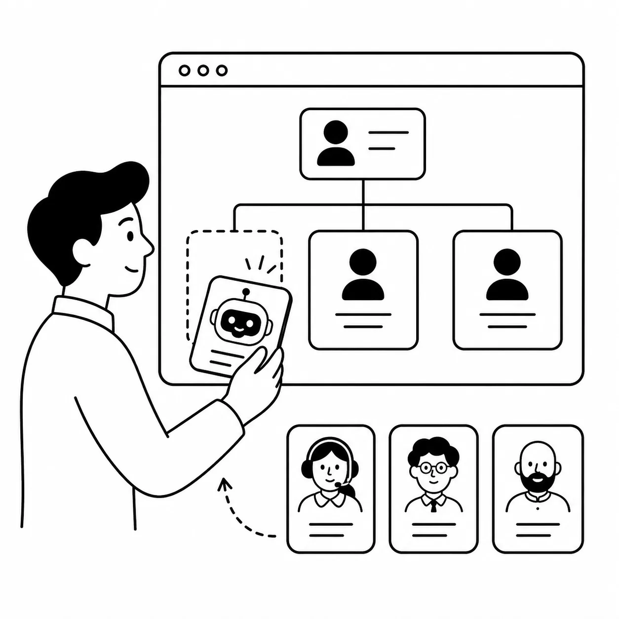 Assign an AI employee to a team