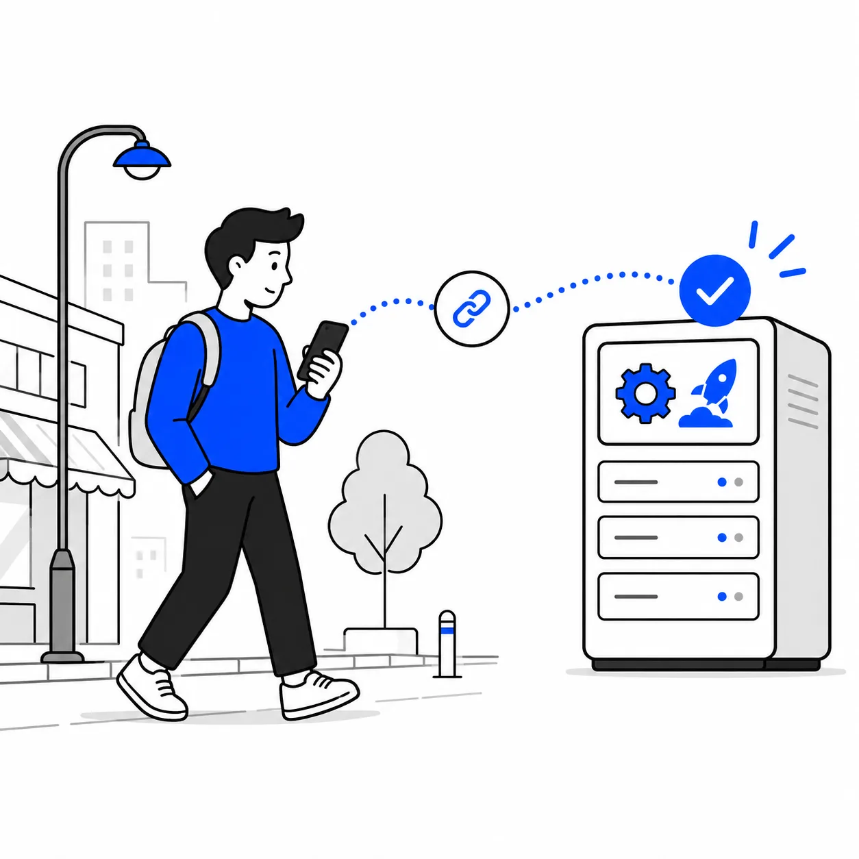 Install the launcher to connect the PC you'll use.